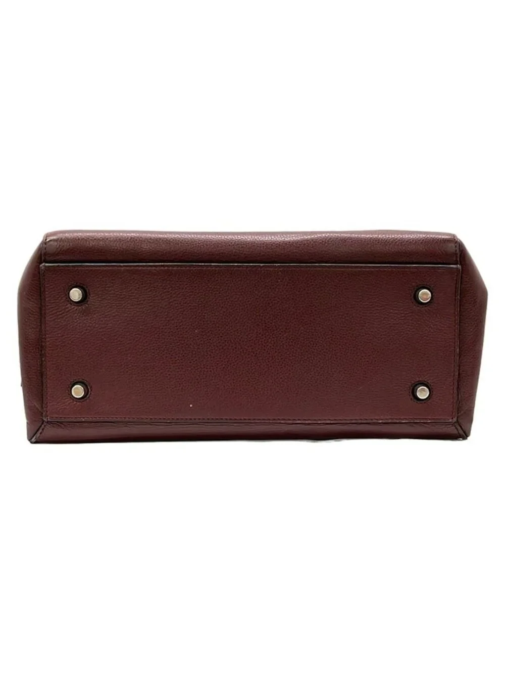 Celine Handbag Edge Medium Bordeaux Leather